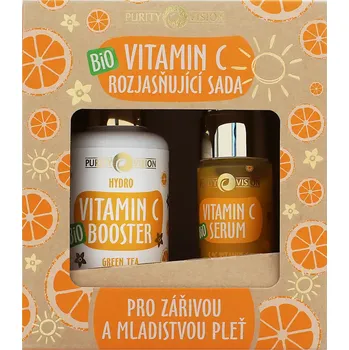 Kosmetická sada Purity Vision Bio Vitamin C rozjasňující sada booster 100 ml + sérum 30 ml