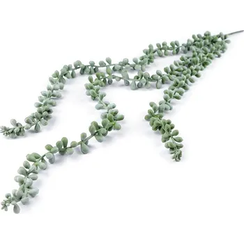 umělá květina Umělý převislý sukulent - 1 šedozelená sv.