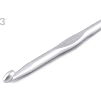 Galanterie Háček na háčkování vel. 6; 7; 8; 9 - 3 (7 mm) stříbrná