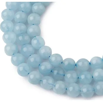 Dětské navlékací korálky Korálky z minerálu Akvamarín AA 8 mm