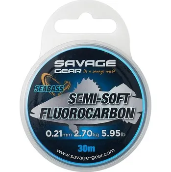 Savage Gear Fluorocarbon Semi-Soft Fluorocarbon Seabass 30m - 0,29mm