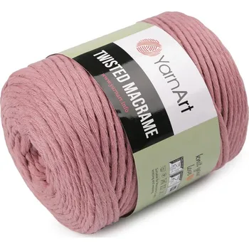 Příze Pletací příze Twisted Macrame 500 g - 19 (792) starorůžová