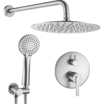 Sprchový set Sprchový komplet REA ONTARIO + BOX s podomítkovou baterií, nikl kartáčovaný