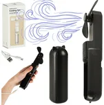 Stolní ventilátor mini ruční skládací ventilátor přenosný USB černý