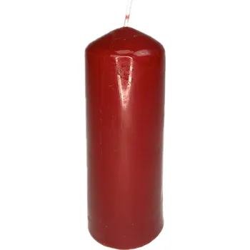 Svíčka Svíčka válec 15/6 cm bordo