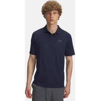Pánské tričko Pánské tričko Under Armour UA Matchplay Printed Polo 1377377-423 Modrá LG