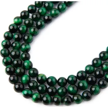 Přívěsek Korálky z minerálu Zelené tygří oko AA 4 mm