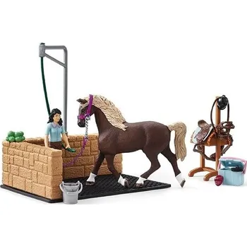 Figurka Schleich 42438 - Horse club Mycí kout Emily + Luna NEW