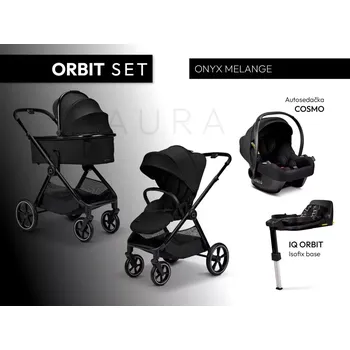 Kočárek Moon AURA - ORBIT 2026 Onyx Melange