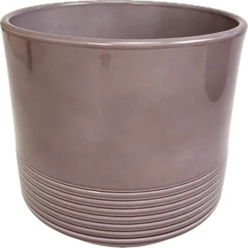 Obal na květináč Obal válec Rille pr.16 cm melanž Lasur keramický