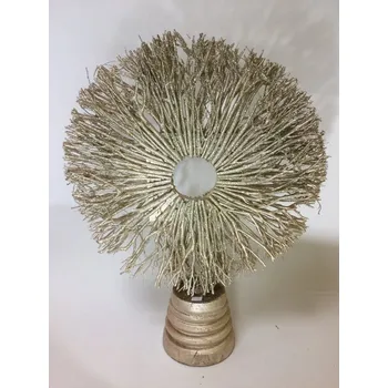 Bambusová dekorace 90x70 cm šampaň Barva: Zlatá