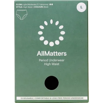 Menstruační kalhotky AllMatters Menstruační kalhotky - vysoký pas - L