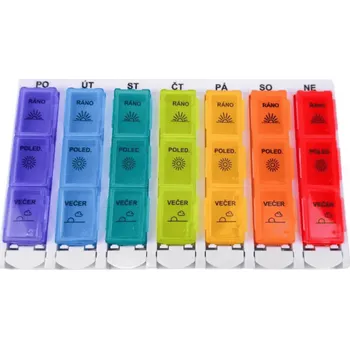 Dávkovač léků Dávkovač léků na 7 dní – 21 přihrádek