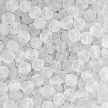 Korálek Manumi české broušené korálky 4 mm Matte Crystal