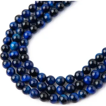 Dětské navlékací korálky Korálky z minerálu Modré tygří oko AA 4 mm