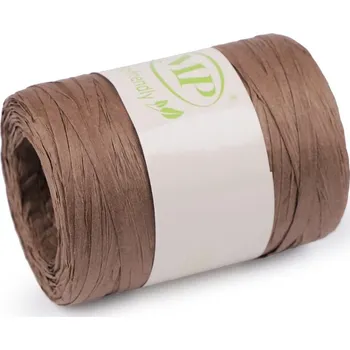 Galanterie Lýko rafie k pletení tašek - přírodní, šíře 5-8 mm - 12 (39) hnědá světlá