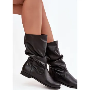 Dámské kozačky Dámské semišové boty Maciejka 05057-05057-11 Barva: Černá, Velikost: 40