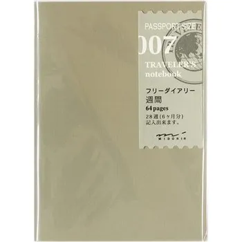 Diář TRAVELER'S&nbsp;COMPANY TRAVELER'S 007 — Free Diary (Weekly, Passport)