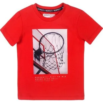 Tričko chlapecké s krátkým rukávem, Minoti, Rspt 6, červená - 110/116 | 5/6let