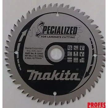 Pilový kotouč Makita B-29452 pilový kotouč na lamino165x20mm 52T