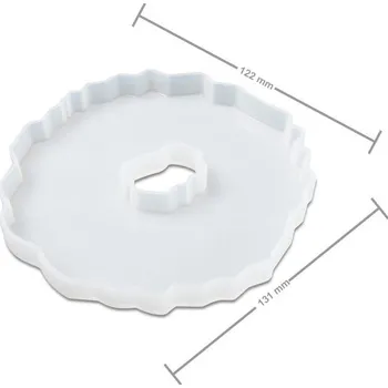Forma na odlévání Manumi Silikonová forma na odlévání křišťálové pryskyřice podtácek 131x122x12mm