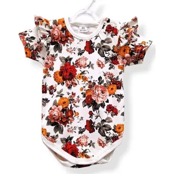 Le Bebe Body krátký rukáv s volánky Vintage Flowers - 86