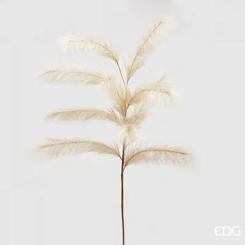 umělá květina Dekorační větvička pampasové trávy champagne, 130 cm