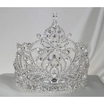 Ozdoba do vlasů Korunky do vlasů - Korunky svatební - 5806-0014 - S00 - Krystal - stříbro