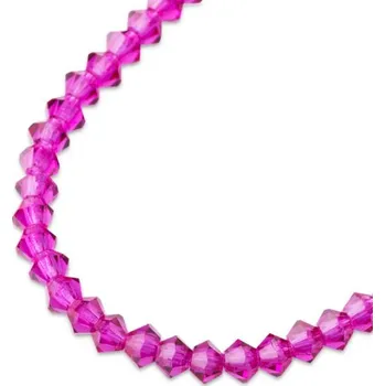 Dětské navlékací korálky Preciosa MC perle Rondelle 3 mm Fuchsia