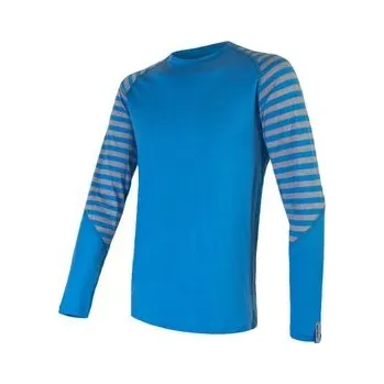 Sensor Triko Sensor DR Merino Active modrá/šedá pruhy