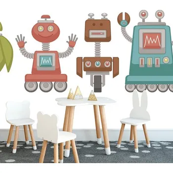 Tapeta Dovido Samolepící tapeta rodinka robotů