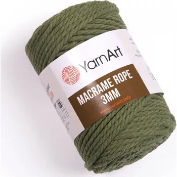 Galanterie Macrame příze Rope 3 mm 250g - 787 khaki