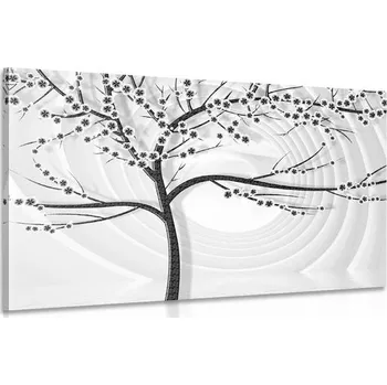 Obraz Dovido Obraz moderní černobílý strom na abstraktním pozadí