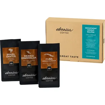 Káva Ebenica Oblíbené Kávy Balíček 3 x 70 g