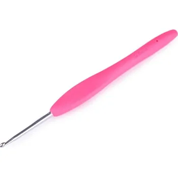 Jehla na filcování Háček na háčkování se silikonovou rukojetí vel. 3; 3,5; 4; 5 - 1 (3 mm) náhodná barva