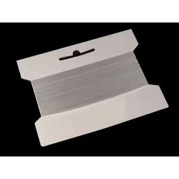 Textilie Silikonová pruženka / lastin šíře 6 mm elastická návin 20m - transparent