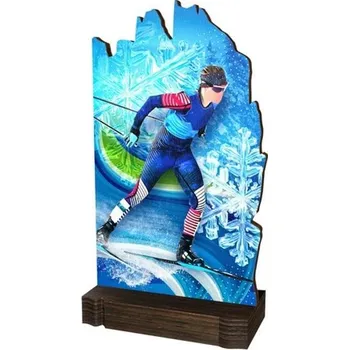 Poháry Bauer Dřevěná plaketa WPLAW02M03 | Běžky