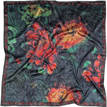 Šátek Saténový šátek 70x70 cm Varianta: 24 petrolejová, Balení: 1 ks