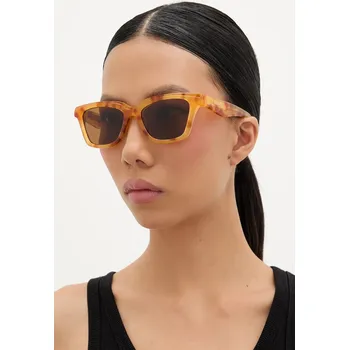Sluneční brýle Jacquemus CARRE dámské, hnědá barva, JAC109C4SUN, 53, 88X