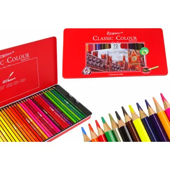 Pastelka LEAN Sada 72 Uměleckých Pastelů Kovový Obal