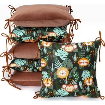 Dětské zboží T-Tomi Polštářkový mantinel VELVET 35x35cm - Jungle