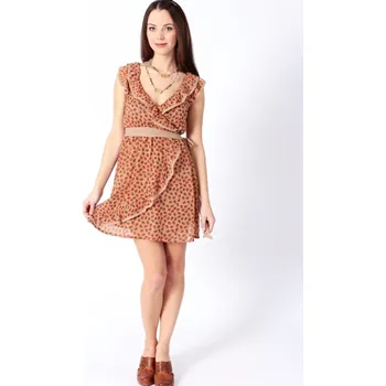 Dámské šaty Dámské šaty NF-103189 - hnědá - M