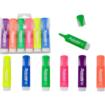 Zvýrazňovač LEAN Sada Pastelových Zvýrazňovačů 6 ks Pastelové Barvy na Zvýraznění Textu