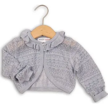 Svetr dívčí bolerko, Minoti, PRAIRIE 2, šedá - 92/98 | 2/3let