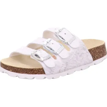 Dívčí pantofle dívčí korkové pantofle FOOTBAD, Superfit, 1-800113-9010, bílá - 28