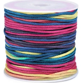 Příze Šňůra bavlněná Ø1 mm multicolor návin 20 metrů - 5 multikolor