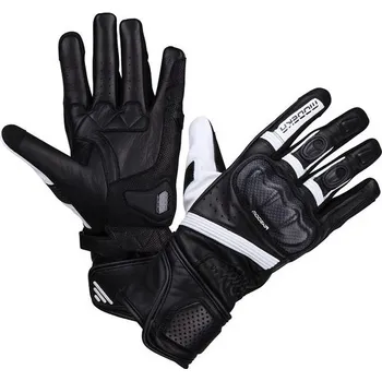 Moto rukavice MODEKA rukavice Miako BLACK/WHITE - 9/L