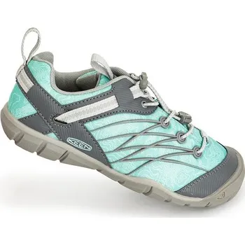 Chlapecké polobotky Outdoorové boty CHANDLER CNX C Drizzle/Waterfall, Keen, 1026307/1026305, tyrkysová - 25/26