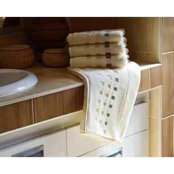 Ručník Ručník, osuška ZORA smetanová Velikost: Ručník 50x100 cm