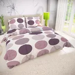Bavlněné Povlečení AVA - Fialová, 240x200 cm, 70x90 cm